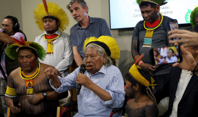 Raoni and other Indigenous leaders lament Lula’s support for oil exploration at the mouth of the Amazon River