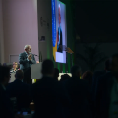 Lula em discurso durante a cerimônia de abertura da COP30.